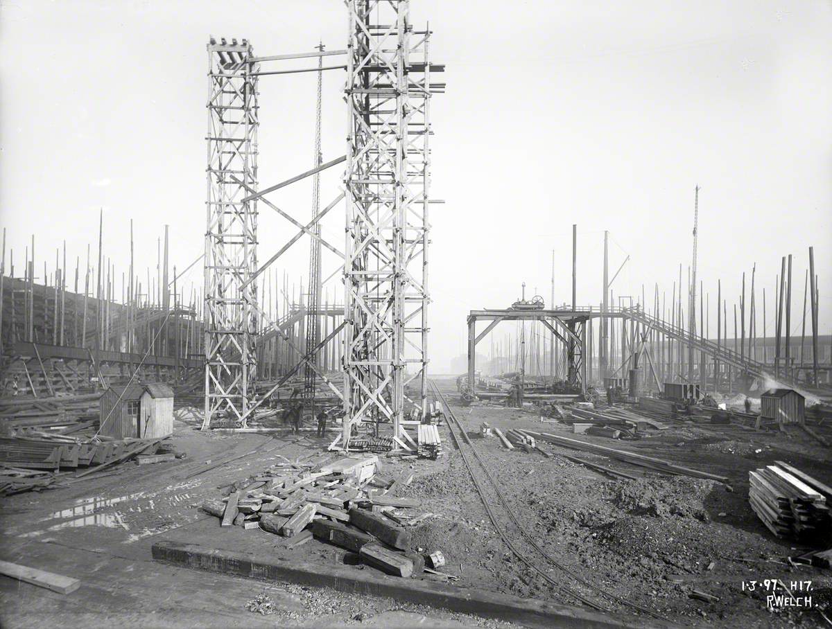 Reconstruction of North Yard No. 8 slip, renumbered 2, for building 'Oceanic'