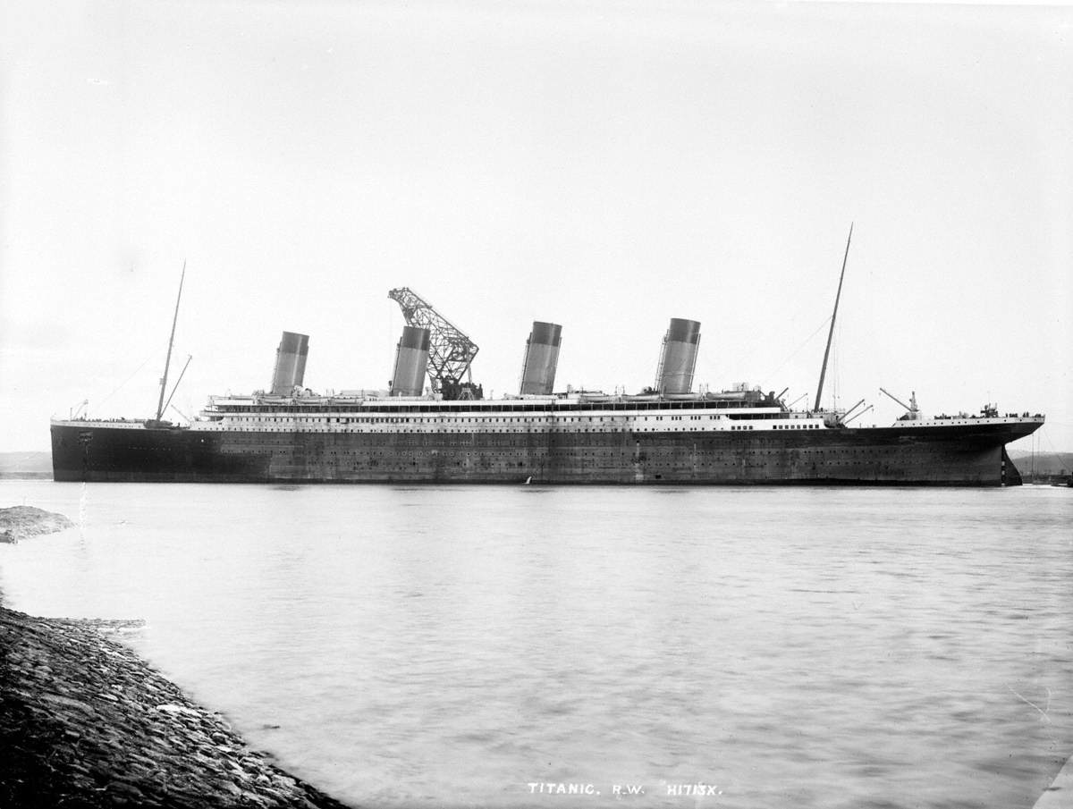 Port near profile during outfitting at Thompson deepwater wharf