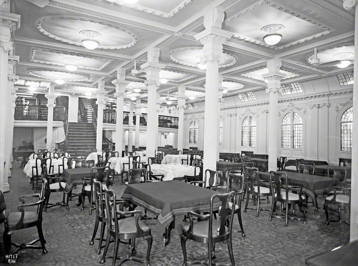 First class dining saloon after refitting