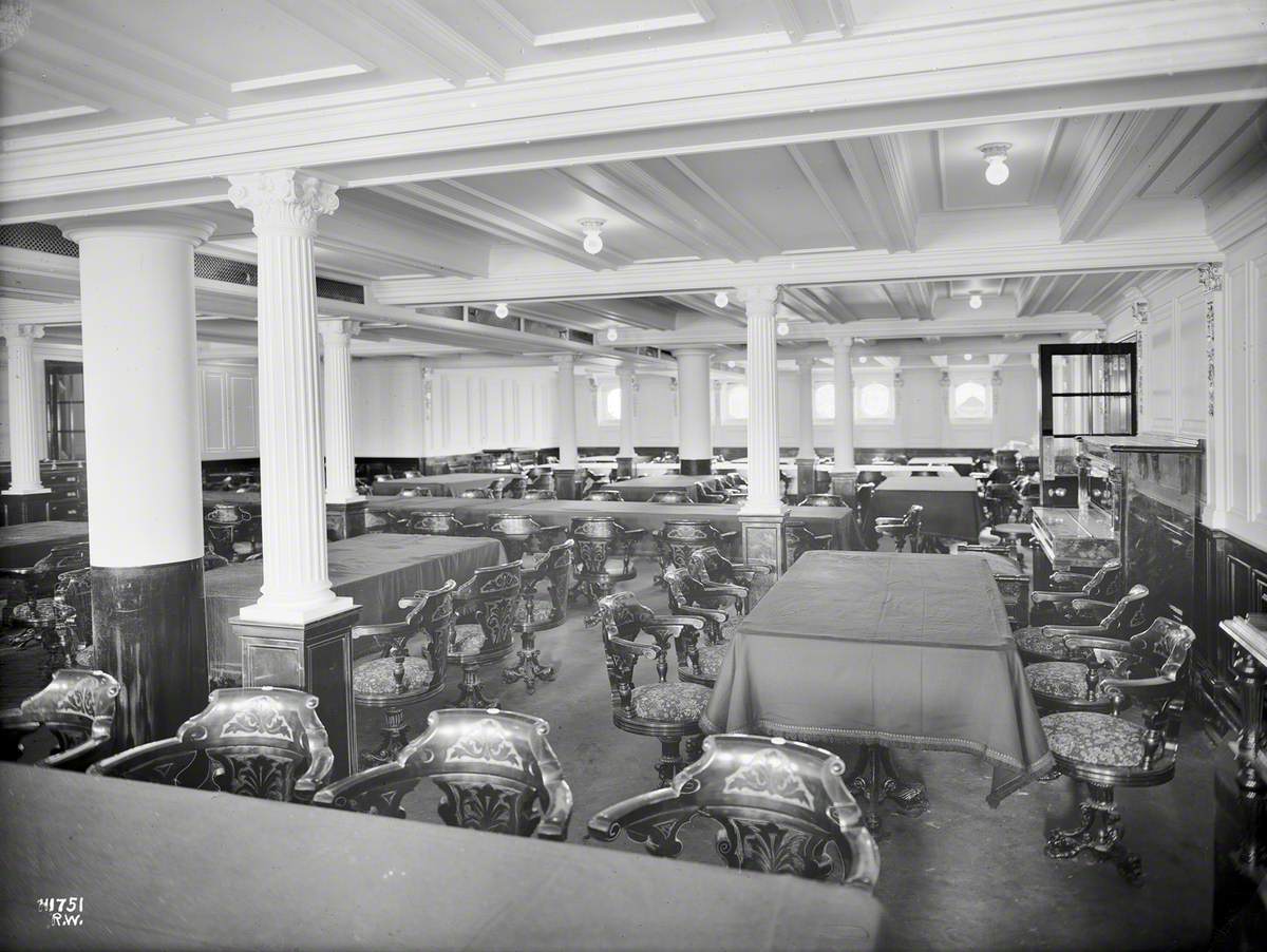 Second class dining saloon