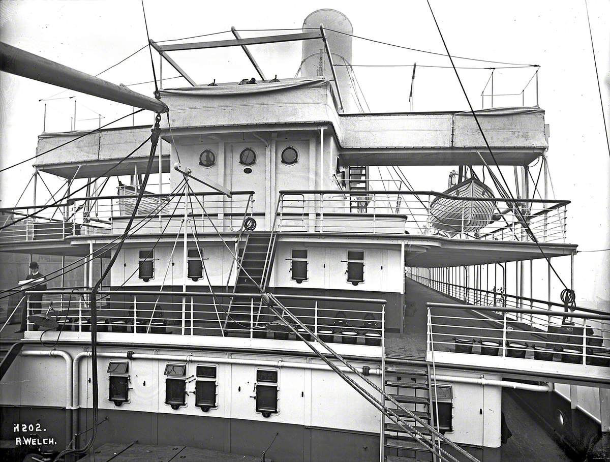 Bridge and decks viewed from forward deckhouse