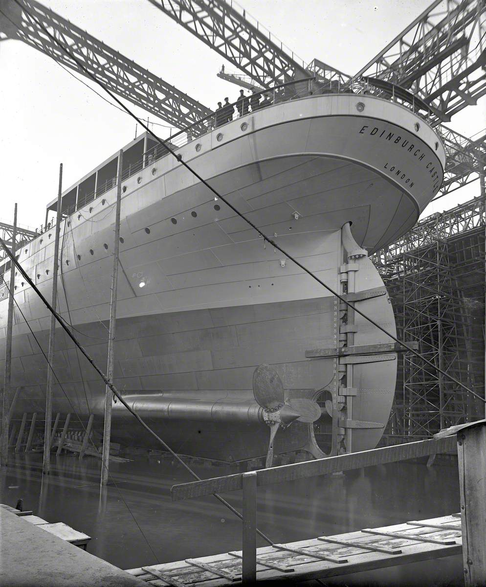 Port stern view on slip prior to launch