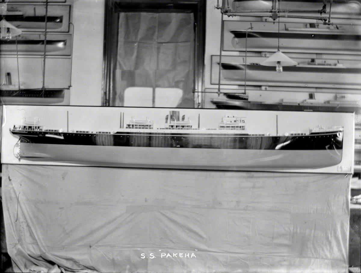 Builder's half model, starboard side