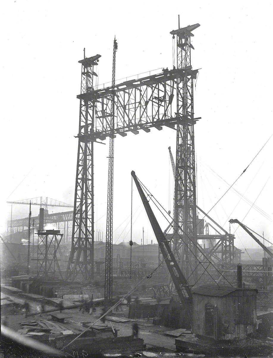 Reconstruction of North Yard slips 2 and 3 and erection of Arrol gantry ...