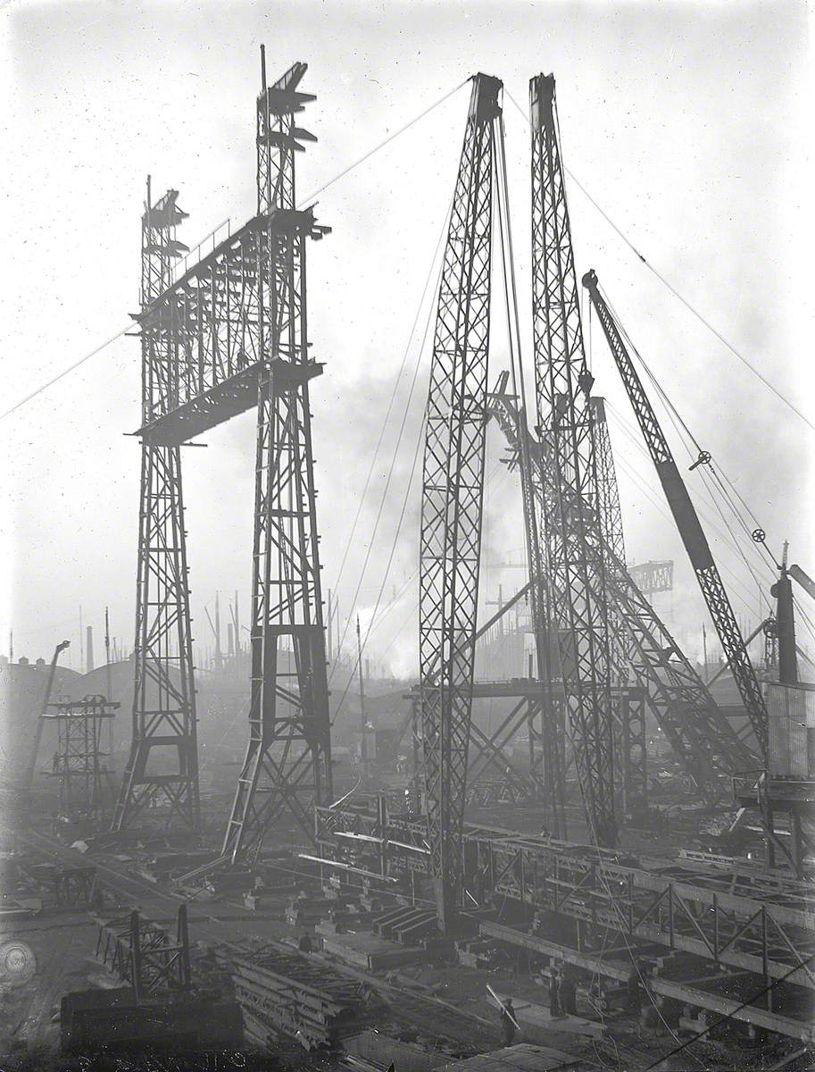Reconstruction of North Yard slips 2 and 3 and erection of Arrol gantry for building 'Olympic' (400) and 'Titanic' (401)