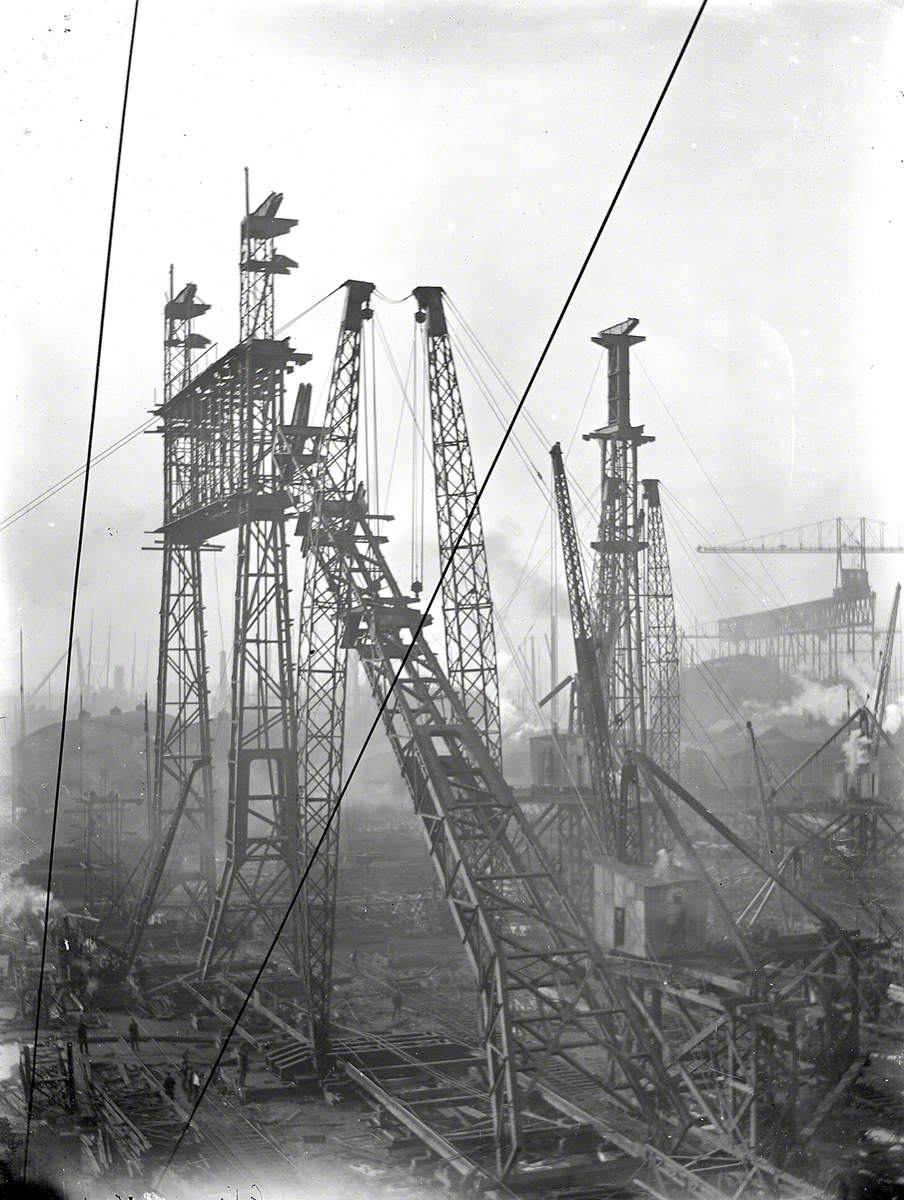 Reconstruction of North Yard slips 2 and 3 and erection of Arrol gantry for building 'Olympic' (400) and 'Titanic' (401)