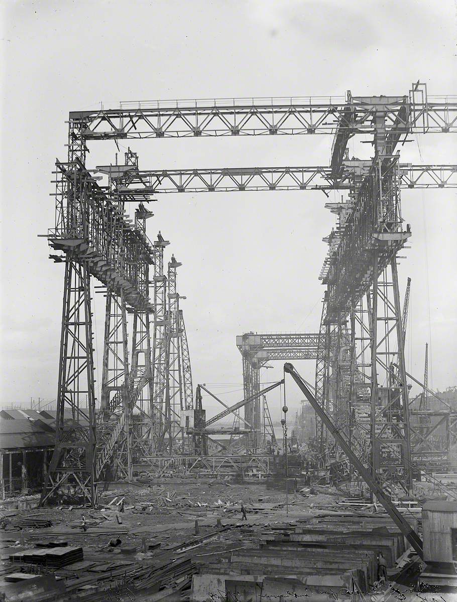 Reconstruction of North Yard slips 2 and 3 and erection of Arrol gantry ...