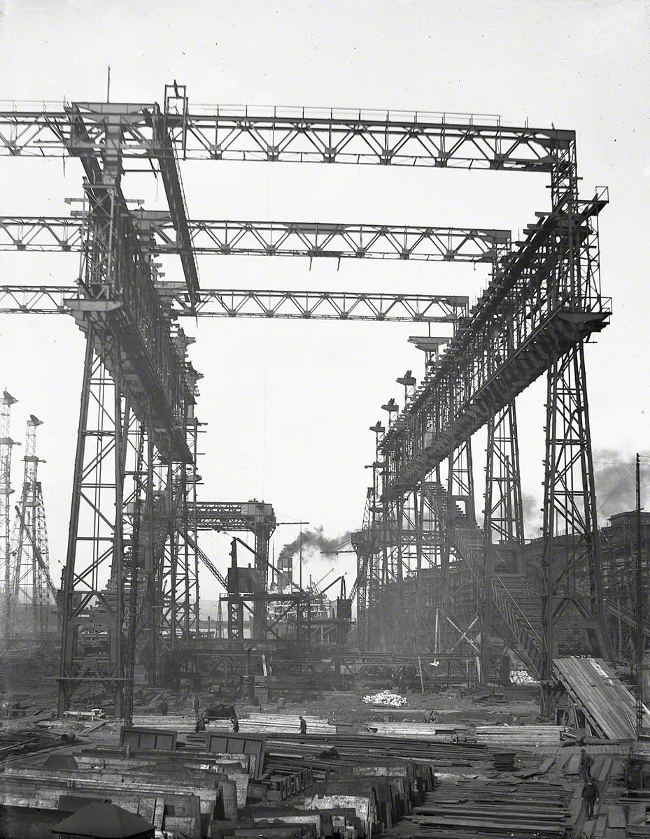 Reconstruction of North Yard slips 2 and 3 and erection of Arrol gantry ...