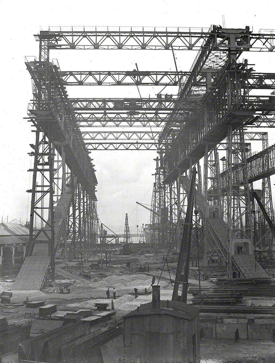 Reconstruction of North Yard slips 2 and 3 and erection of Arrol gantry ...