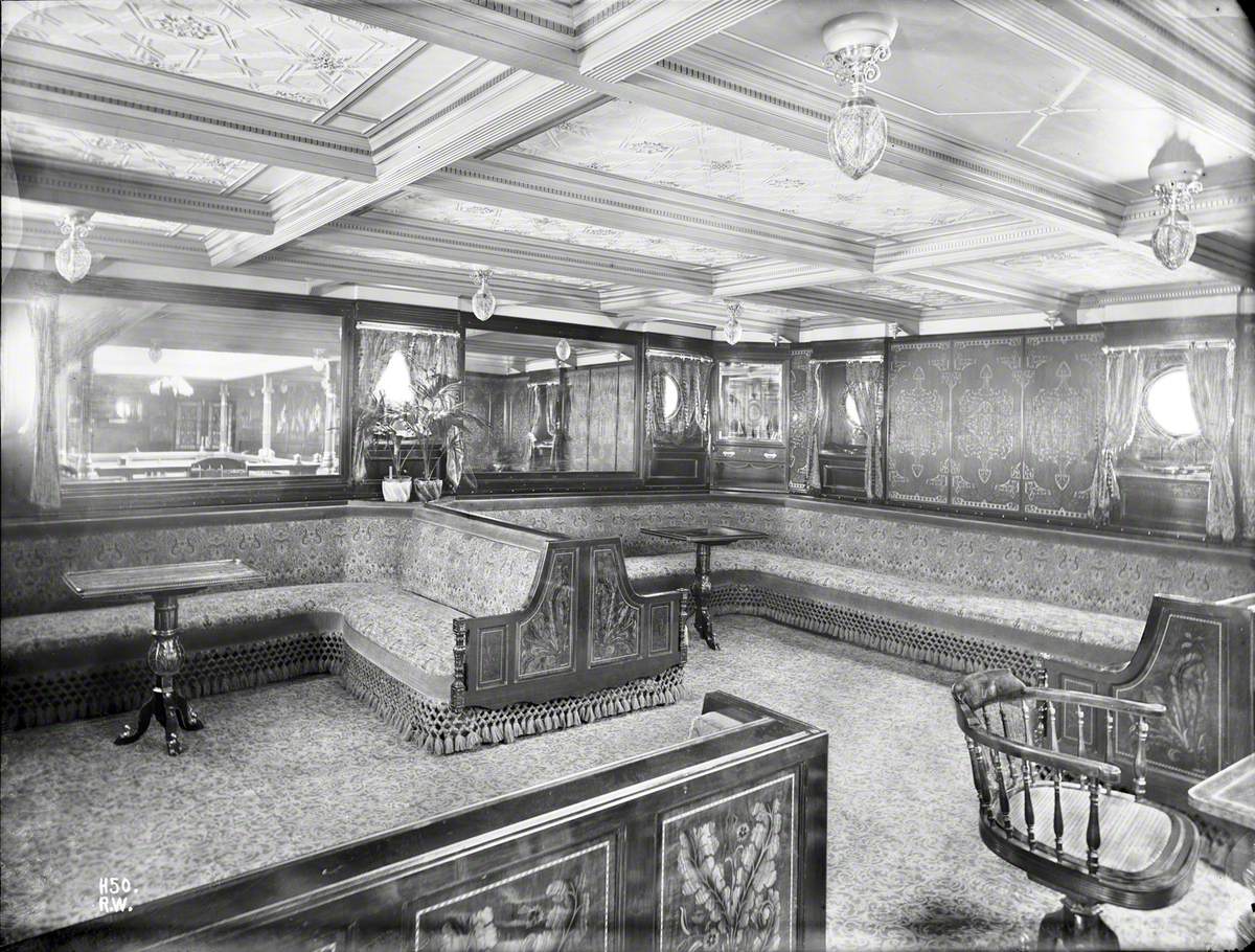 Corner of first class music saloon