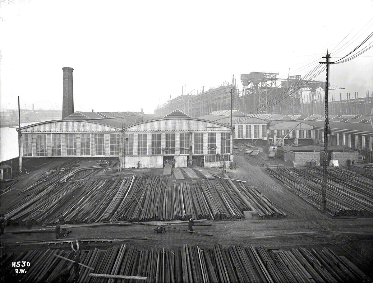 General view, north iron shed, North Yard