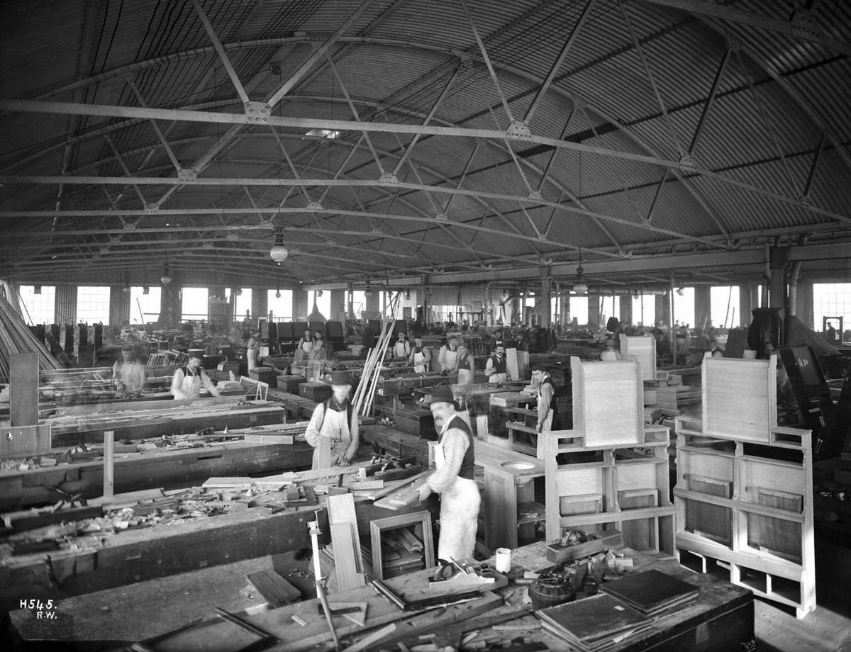 Cabinet shop interior
