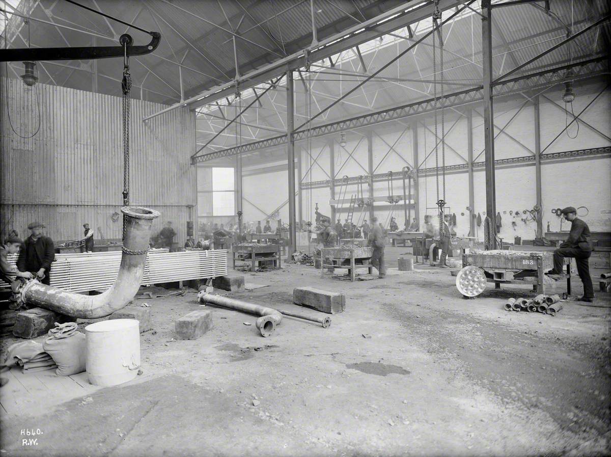 Coppersmiths' shop interior, Southampton