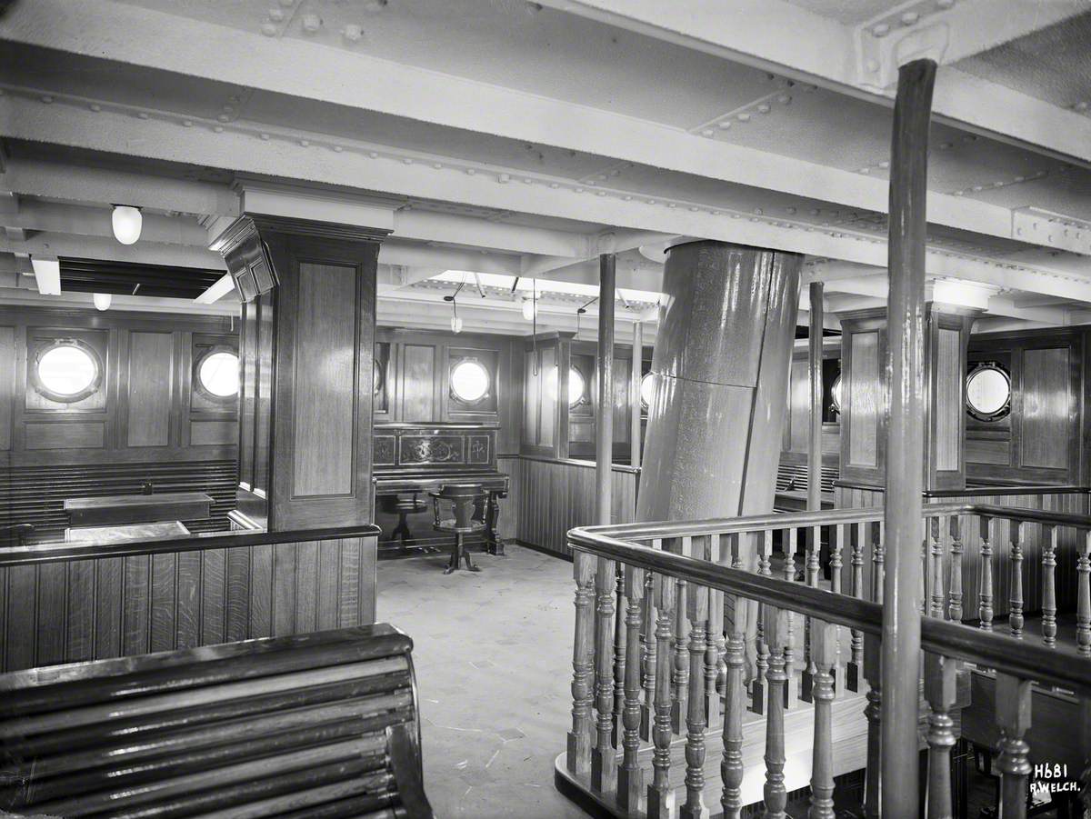 General room, including piano and mast (all passengers third class)