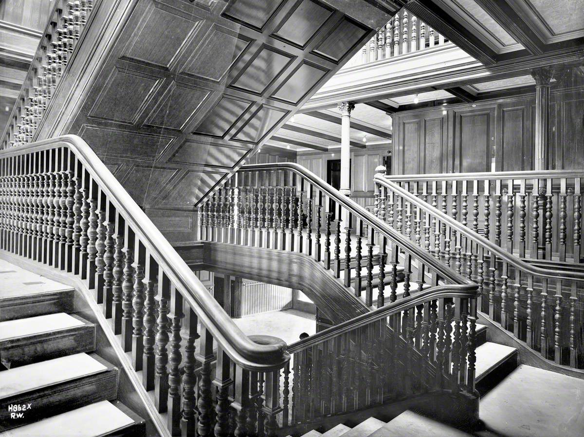 First class staircase, entrance and landing