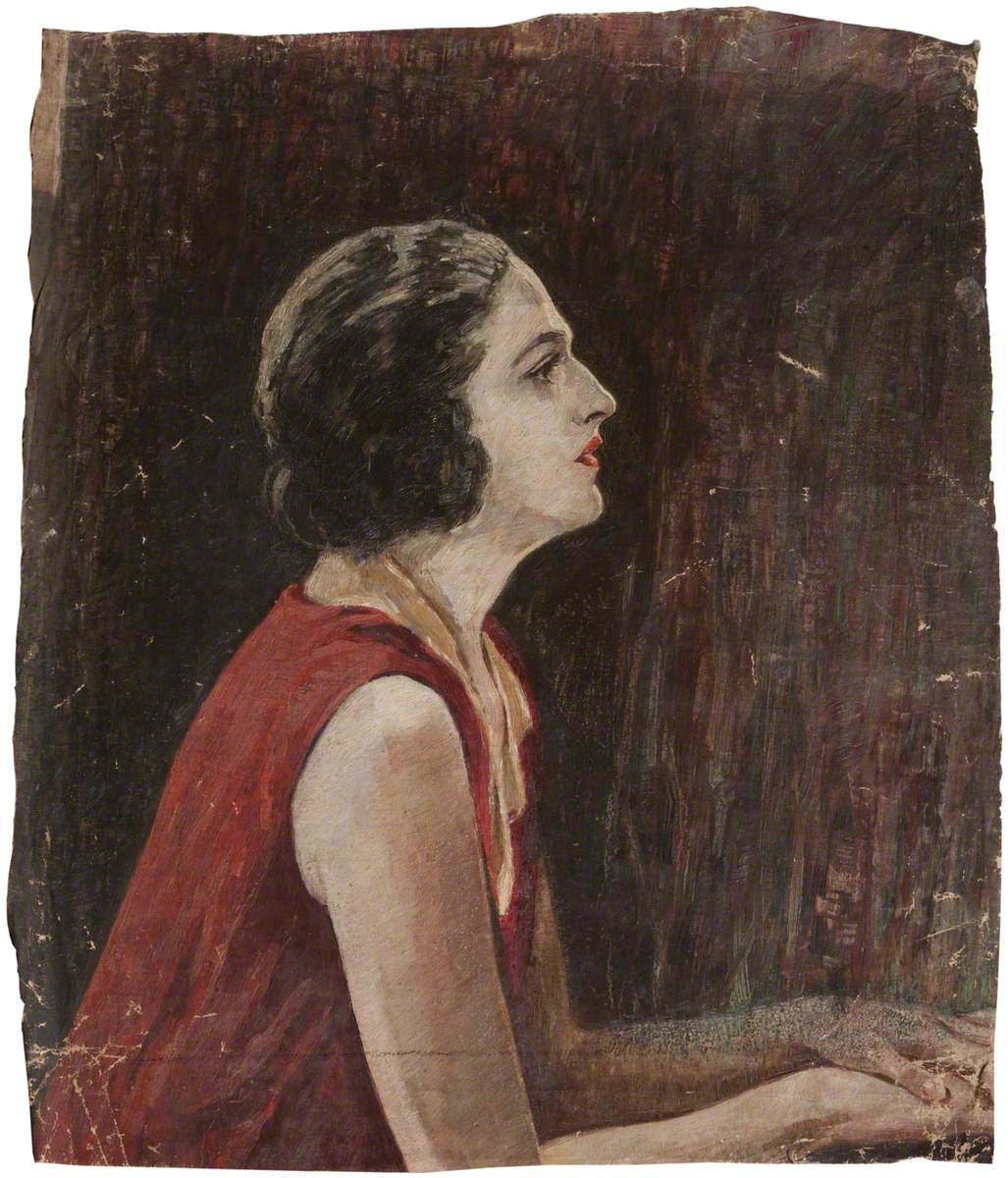 Portrait of a Lady in a Red Dress