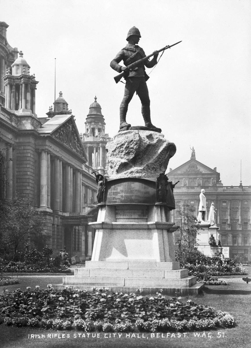 Irish Rifles Statue, City Hall, Belfast