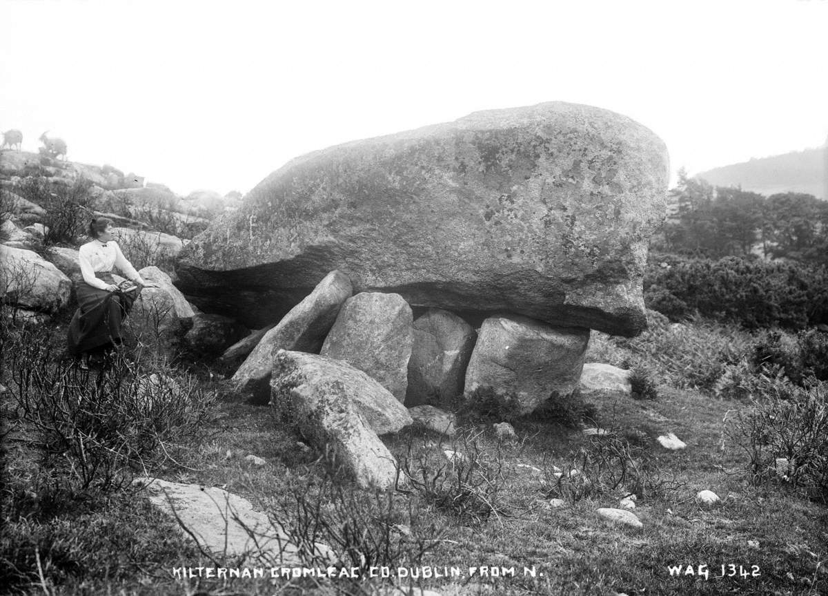 Kilternan Cromlech. Co. Dublin, from North