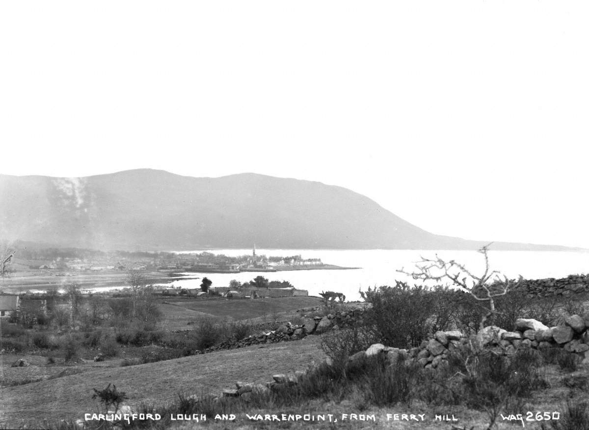 Carlingford Lough and Warrenpoint, from Ferry Hill