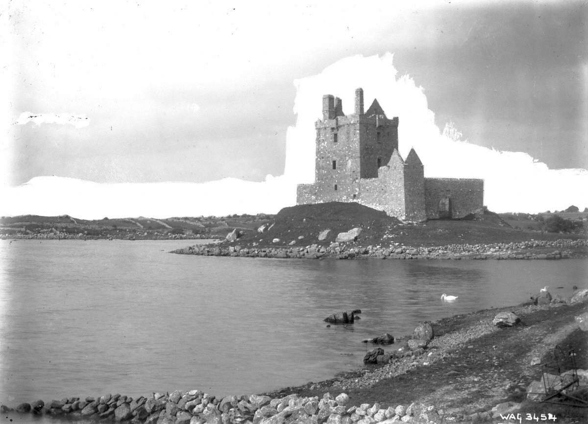 Untitled (a view of Dungory Castle, Kinvara, Co. Galway)