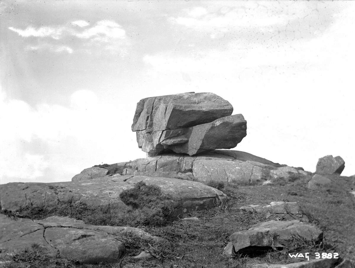 Untitled (a view of a perched block, Fair Head, Ballycastle, Co. Antrim taken in August 1907)