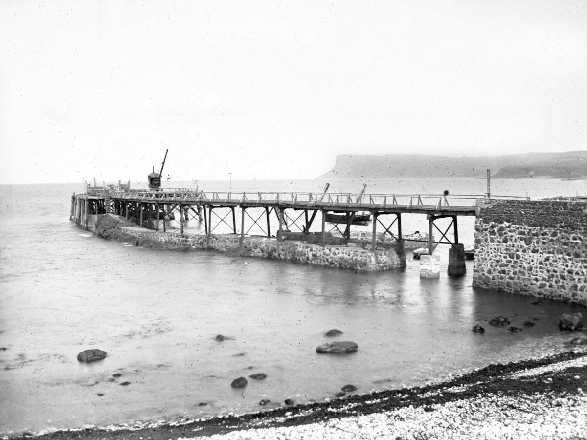 Untitled (a view of Ballycastle Pier, taken in August 1907)