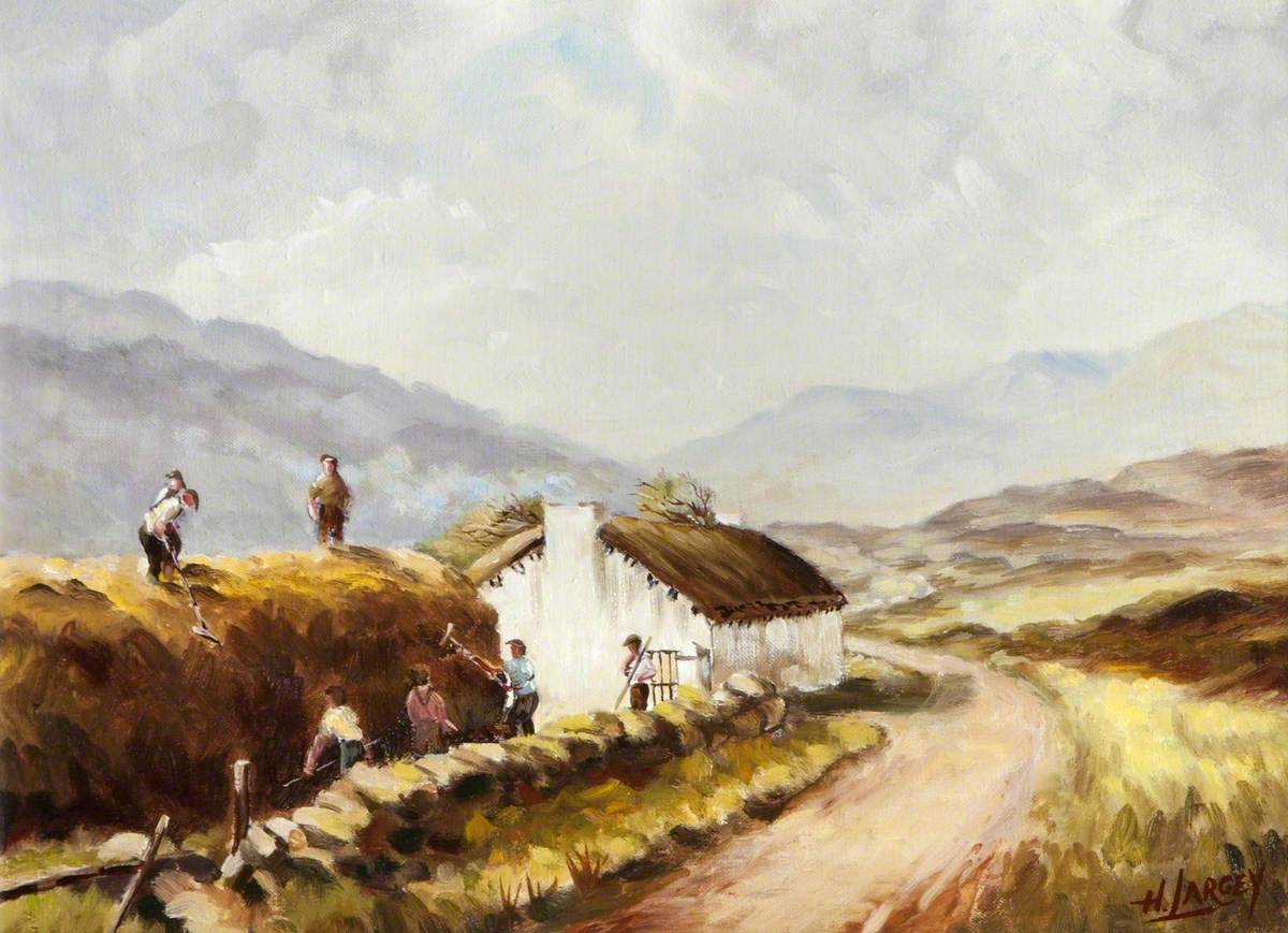 Haymaking at Maghera, County Donegal