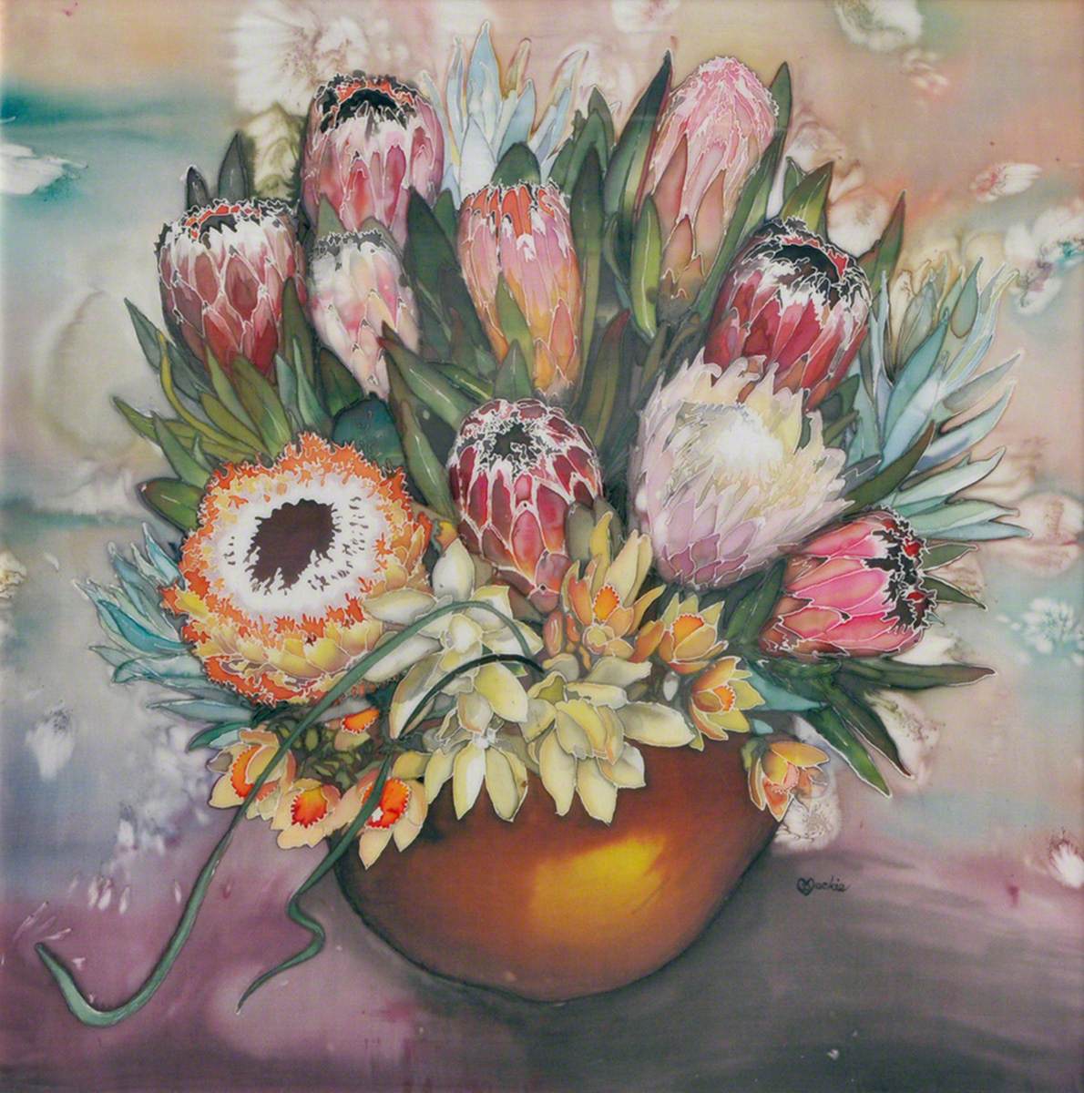 Bowl of Protea