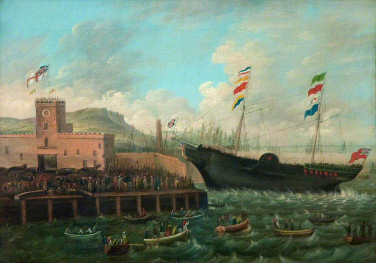 Launch of the Aurora, 1824