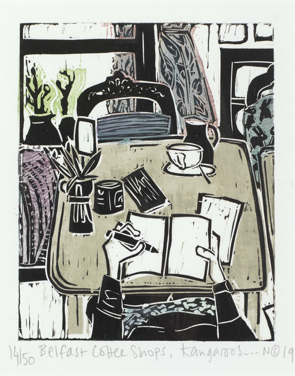 Belfast Coffee Shop Art UK