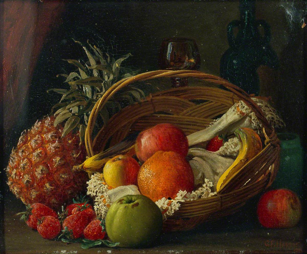 still life paintings of fruit bowls