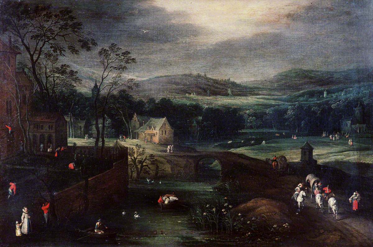 Townscape with an Extensive Landscape