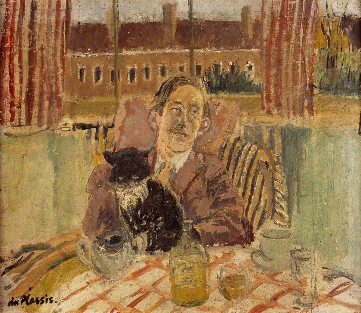 Kyffin Williams (1918–2006), Seated at a Table