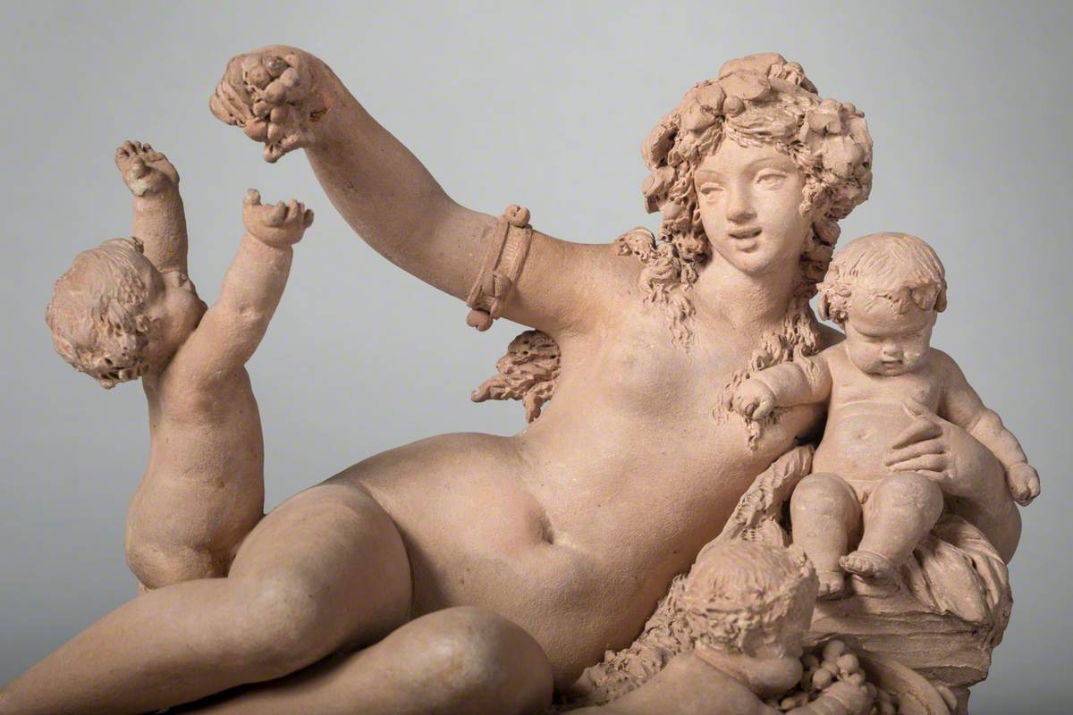 Bacchante and Three Putti