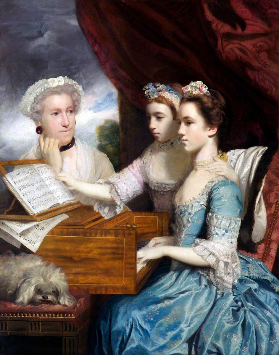 Mrs James Paine (d.1766), and the Misses Paine (Charlotte, b.1751, and Mary, 1753–1798)