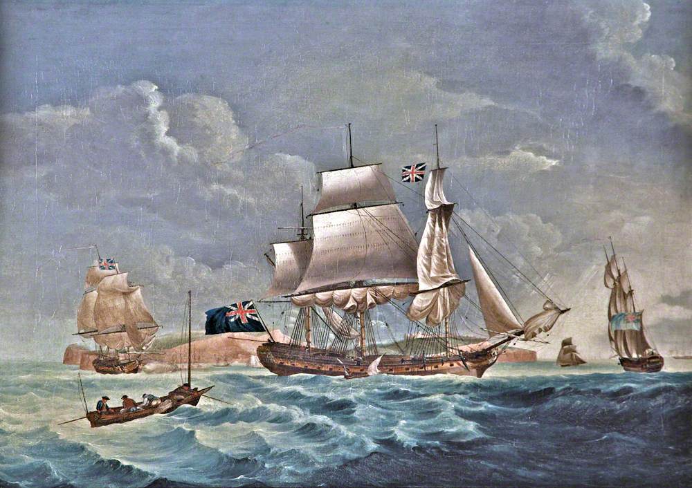 East Indiaman Taking a Pilot off Dover, Kent