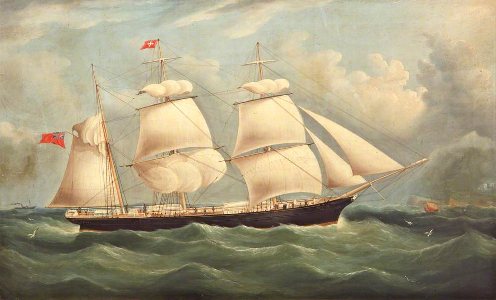 Barque off Dover, Kent