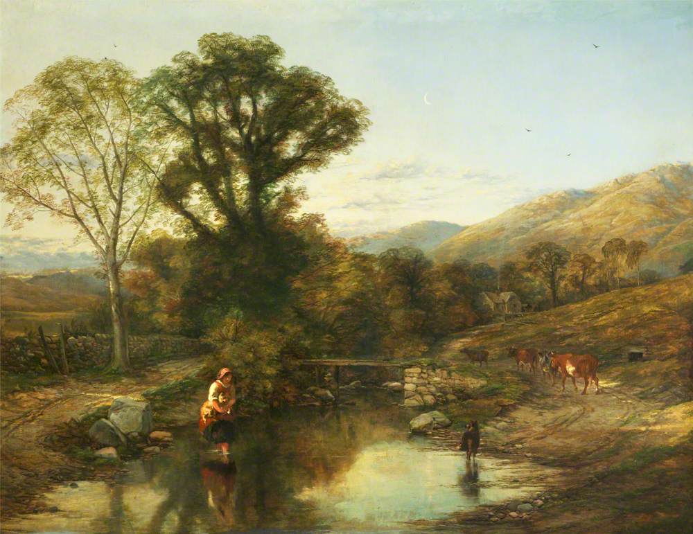 Landscape, Morning (Crossing the Stream)