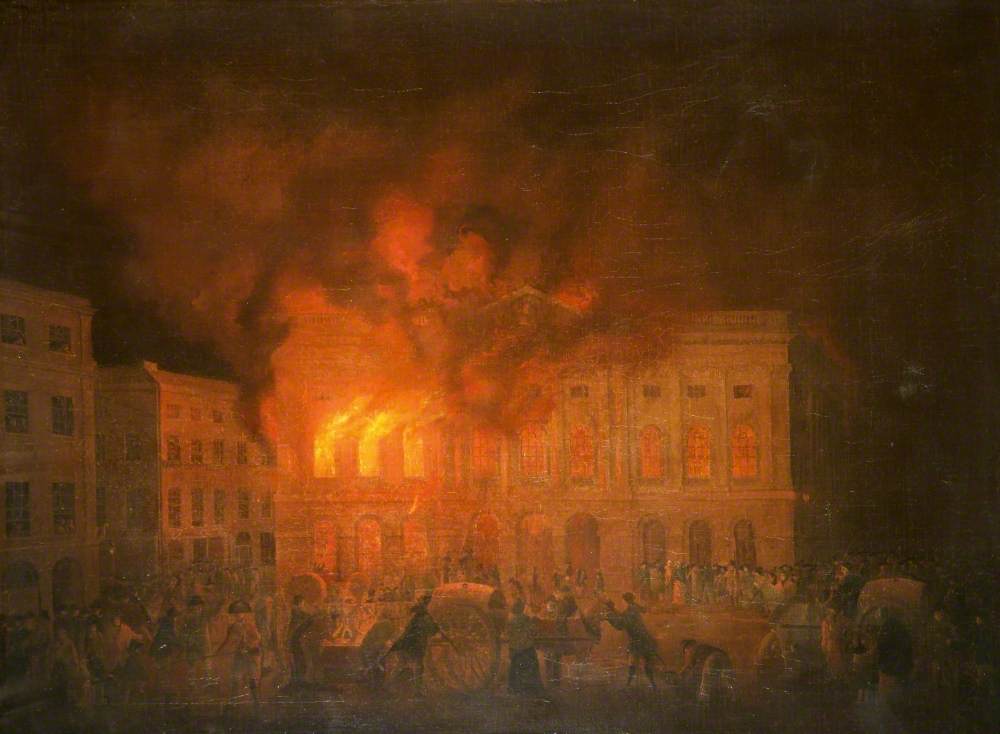 The Burning of the Liverpool Exchange