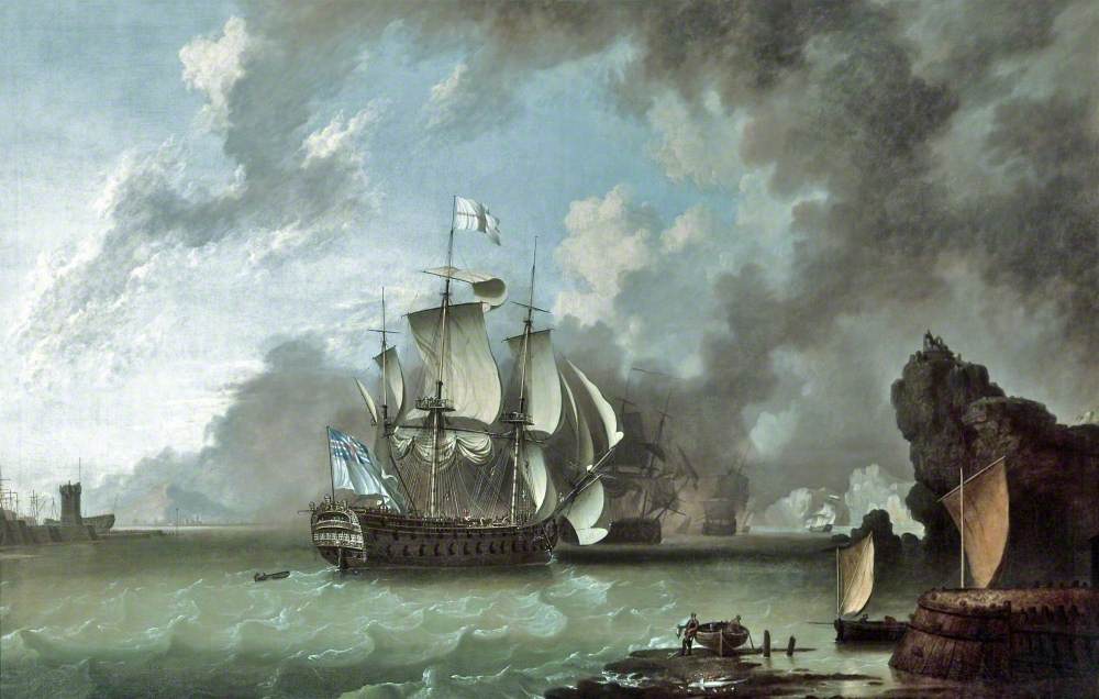 A Man of War in a Harbour