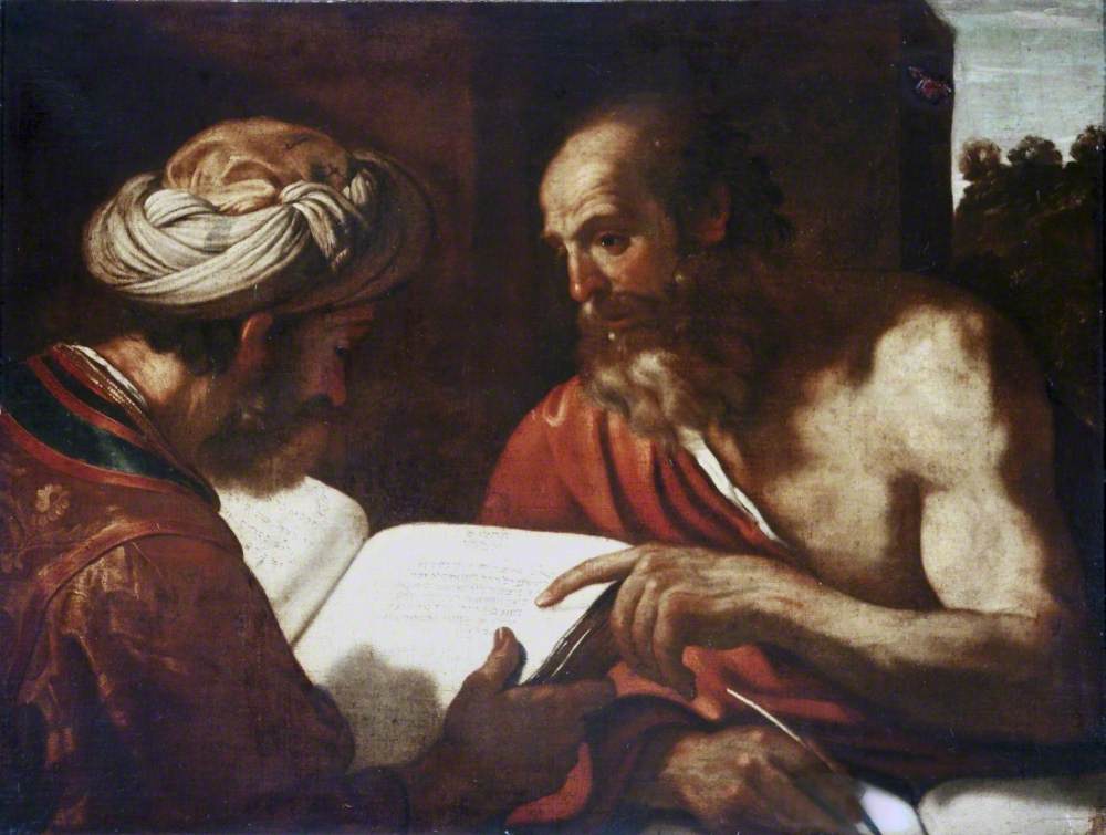 Saint Jerome and a Rabbi