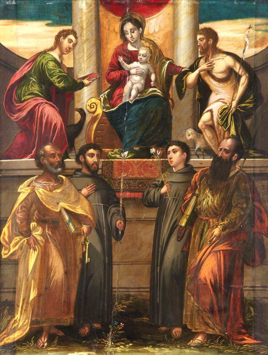 Madonna and Child with Six Saints