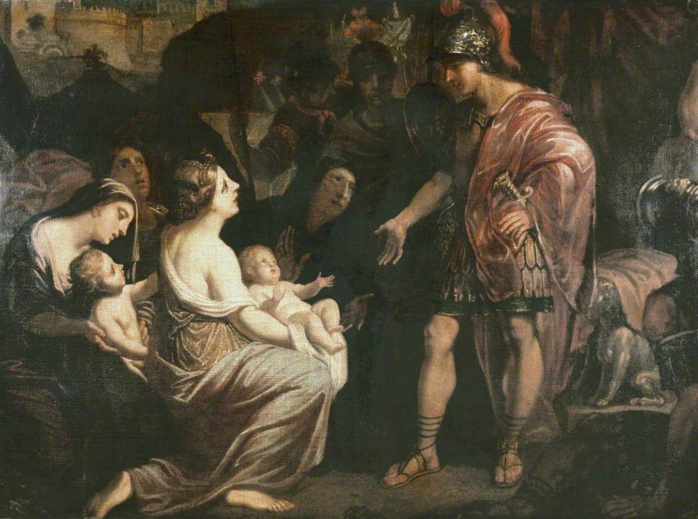 Coriolanus Taking Leave of His Wife and Children | Art UK