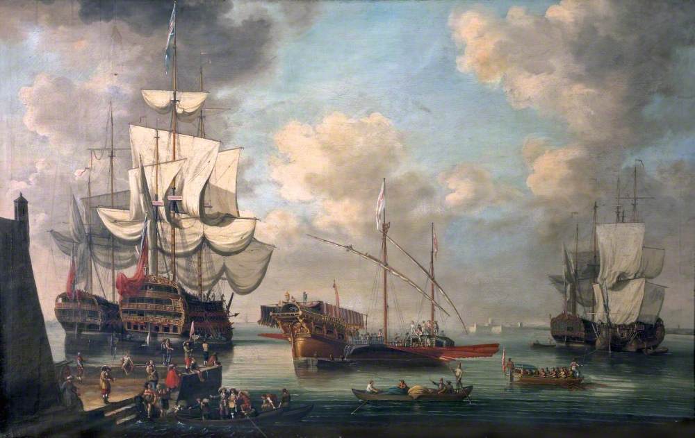 A Mediterranean Port with British Ships