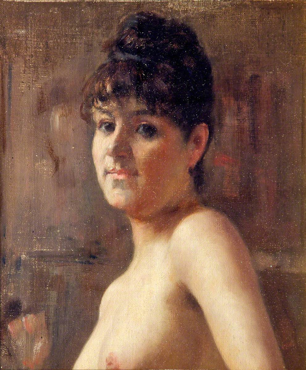Life Study, Head and Shoulders of a Woman