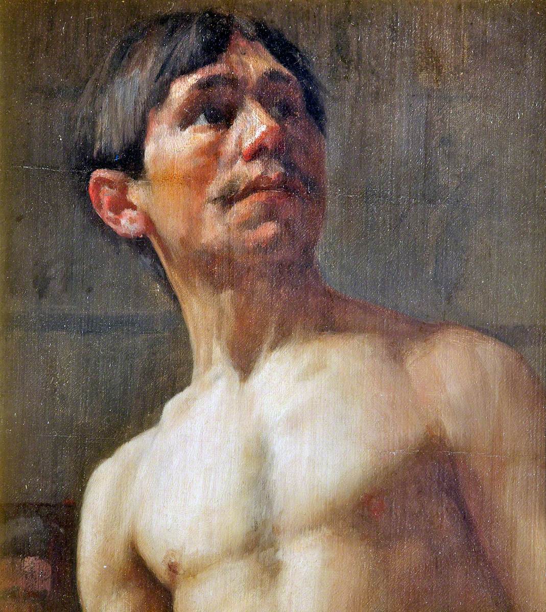 Life Study, Head and Shoulders of a Man