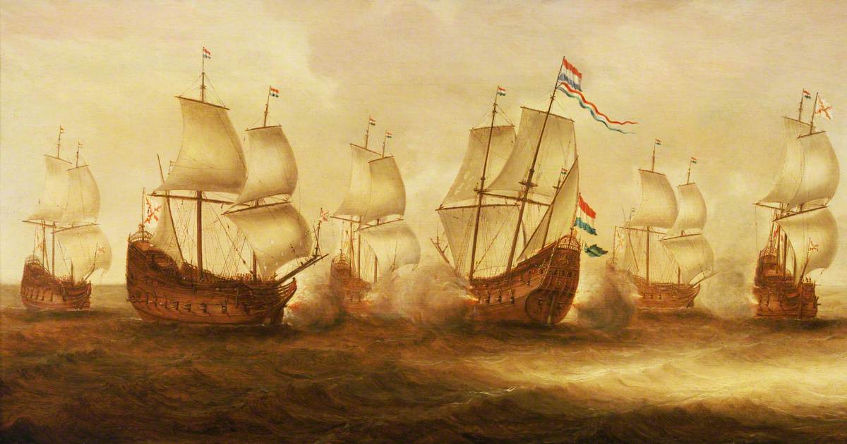 Witte de With's Action with Dunkirkers off Nieuwpoort, 1640