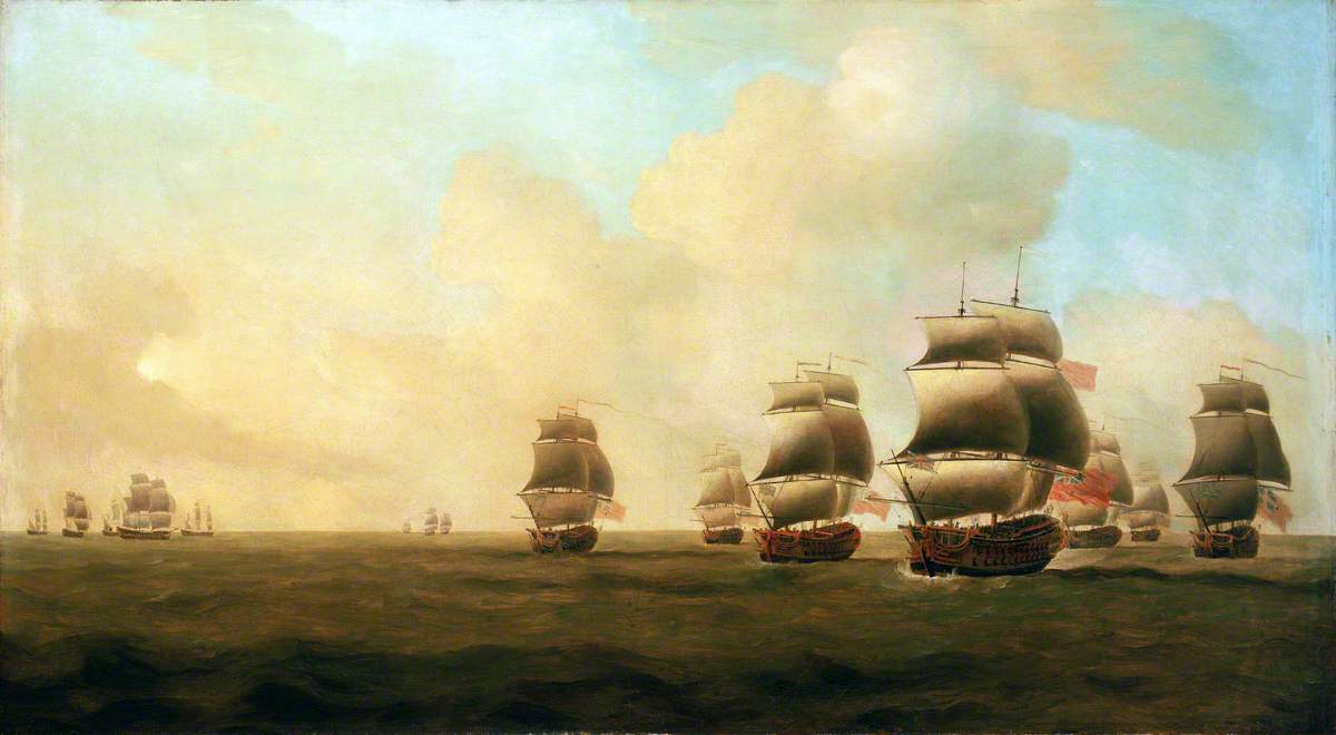 Beginning of Knowles' Action off Havana, 1 October 1748