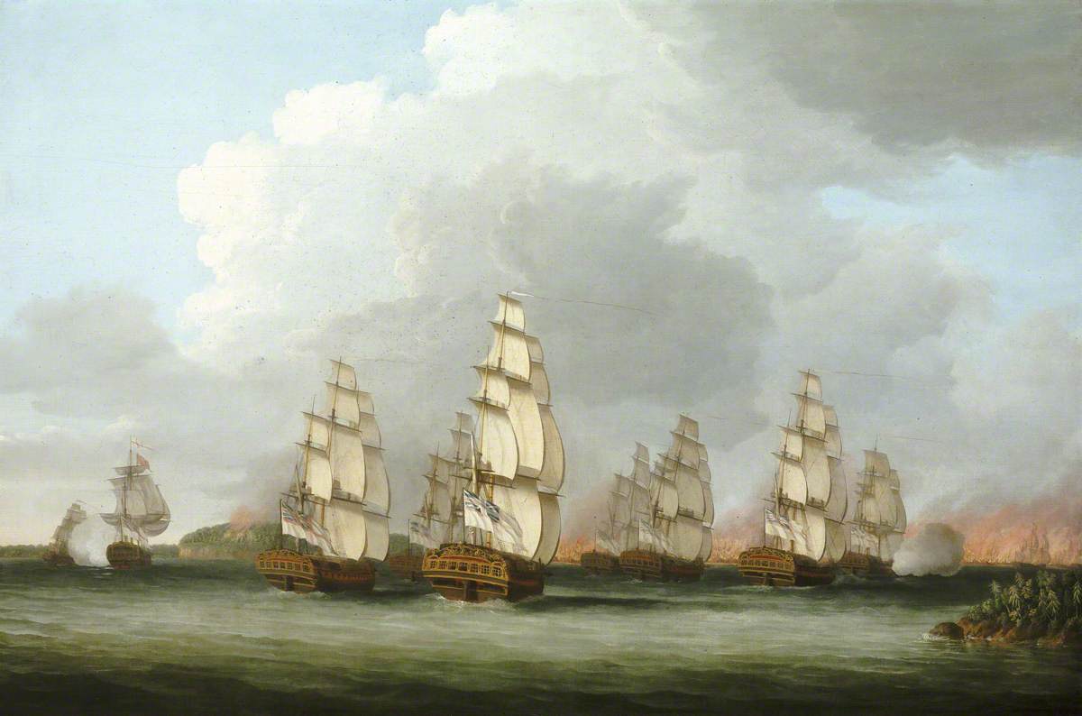 Destruction of the American Fleet at Penobscot Bay, 14 August 1779