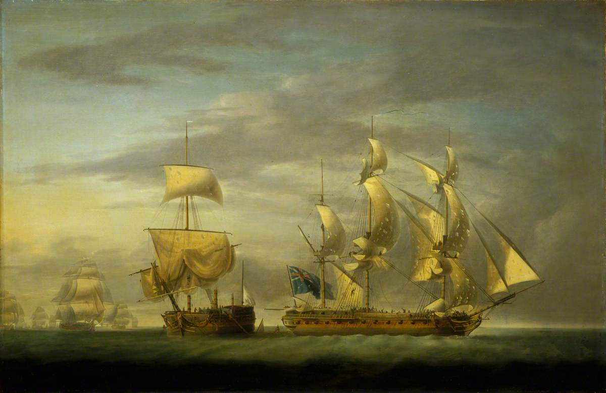 Action Between the 'Amazone' and HMS 'Santa Margarita': Cutting the Prize Adrift, 30 July 1782